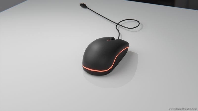A wired mouse