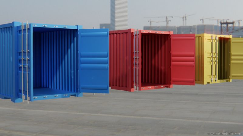 Open shipping containers