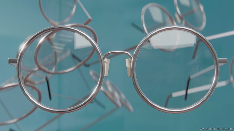 Metal glasses falling